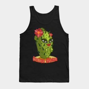 Funny Cactus Mama Succulent Female Plant Tank Top